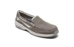 MenS Captain Venetian Boat Shoe - D Width in Grey