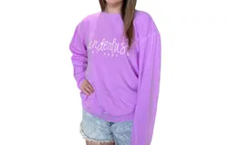 Abby Press Graphic Sweatshirt In Purple