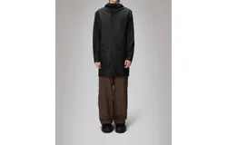 Rains Long Jacket In Black