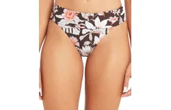 Sea Level Australia Tamarin Roll Down Band Bikini Brief In Sepia