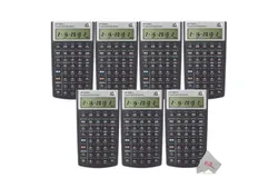 Seven HP 10bII&plus; Financial Calculator Black