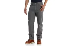 Carhartt Men&apos;s Rugged Flex Rigby 5 Pocket Work Pant In Gravel