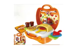 Children&apos;s Carry Pizza Kitchen Set - Kids Play Toy Playset - Imaginative Toy Tool Set - Crazy Pizzeria Pretend Play Toy Kit