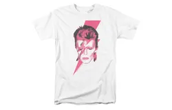 David Bowie Aladdin Sane Short Sleeve Adult Tee &sol; T-Shirt