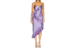 Cami Nyc Dua Midi Dress In Lilac