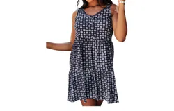 Cozy Casual Later Days Dress In Black
