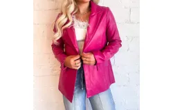 Le Lis That Look Vegan Blazer In Pink