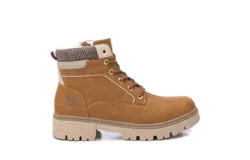 Xti Women&apos;s Combat Booties In Camel