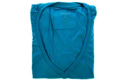 Bamboo V-Neck Tee - Tropical Teal by Cariloha for Women - 1 Pc T-Shirt &lpar;L&rpar;