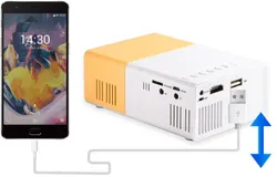 VS yg300 projector cell phone wired same screen children wireless entertainment cell phone home MINI small portable