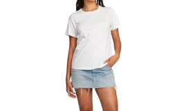 Chaser Everyday Essential Crew Neck Tee In White