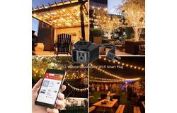 Control Your Devices from Anywhere - Vivitar Outdoor Waterproof Mini Smart Plug WiFi Outlet Works With Alexa&comma; Echo & Google Home