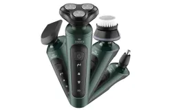 Mens Electric Shaver Washable Razor Multifunctional Beard Trimmer Rotary Shaver Cordless Sideburn Trimmer Nose Trimmer Facial Cleasing Brush Wet Dry Shaver Waterproof USB Rechargeable 4 in 1 &lpar;4 in 1&rpar;