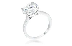 5Ct Britney Round Solitaire Engagement Ring