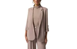 Joseph Ribkoff Notched Collar Blazer In Latte