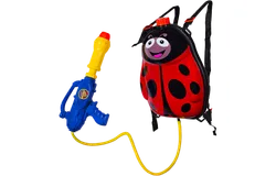 Toyrifik Water Gun Backpack Water Blaster for Kids -Water Shooter with Tank Lady Bug Toys for Kids- Summer Outdoor Toys for Pool Beach Water Toys for Kids