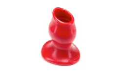OxBalls Pighole-2&comma; Hollow Plug Med Red