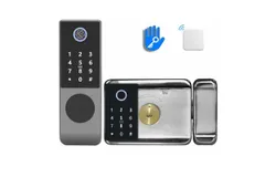 Waterproof Outdoor Door Smart Wheel Lock Digital Fingerprint Electric Electronic TTlockAPP &ZeroWidthSpace;&ZeroWidthSpace;Smart Door Lock &lpar;Double Sided&rpar;