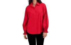 Foxcroft Olivia Shirt In Simply Red