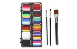 Watercolor Paint Palette Set 30 Colors Set Professional Face Paint Kit with 3 Brush Safe & Non Toxic Water Activated Face and Body Painting Makeup Hypoallergenic Facepaints for Halloween   Cosplay Costume Party Festival Artists Adults Art Supplies