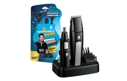 Mario Lopez Ultimate Grooming Set – 10-Piece Hair&comma; Beard & Body Grooming Kit &plus; Disposable Razors