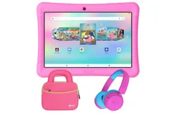 Contixo K102 10" Kids Tablet&comma; Bluetooth Headphones&comma; Tablet Bag&comma; & Stylus Bundle by Contixo