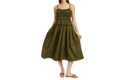 En Saison Marianne Midi Dress In Olive