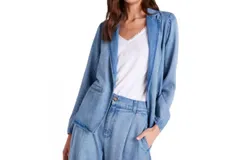 Bella Dahl Jagger Longline Blazer In Horizon