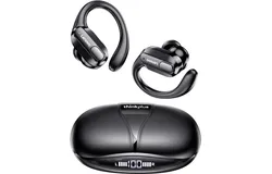 Lenovo XT80 Sports Wireless Earphone Headphones&colon; Hi-Fi Stereo Sound&comma; LED Power Display&comma; Button Control & Mic Black-Refurbished