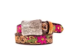 Hooey Women&apos;s Senorita Belt In Brown&sol;fuschia