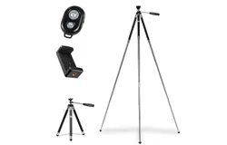 Kodak PhotoGear 42” Camera Tripod&comma; 8-Section Aluminum Tripod with Remote&comma; 360° Ball Head & Case