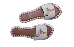 Tiana Designs Flamingo Slides In White&sol;multi&sol;flamingo