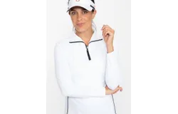 Keep it Covered Longsleeve Golf Top White
