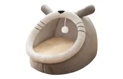 Cat Bed Soft Cat Cave Bed with Slip Resistant Bottom and Removable Mat