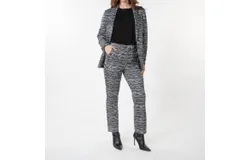 Esqualo Graphic Illusion Trouser In Print