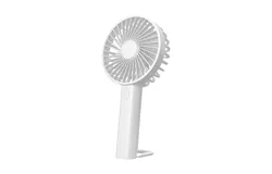 Handheld Fan USB Rechargeable Mini Portable Fan 3 Wind Speeds with Carabiner Small Pocket Fan Quiet for Kids Travel&comma; Office&comma; Home&comma; Outdoor&comma; Indoor &lpar;White&rpar;