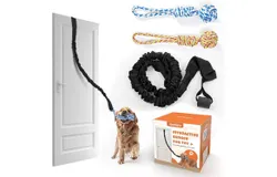 Dog Rope Toy Tug of War Dog Toy&comma; Indoor Outdoor Use Bungee Tether Tug Toy&comma; for Small Medium Large Dogs Interactive Dog Toy Tree Chew Training