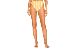 Faithfull The Brand Chania Bikini Bottom In Temara Stripe Print