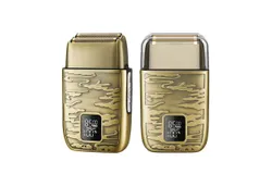 Razor&comma; full metal body razor&comma; household beard razor waterproof washable LCD power display&comma; double reciprocating head