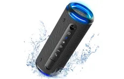 Tronsmart T7 Lite 24W Portable Bluetooth Speaker&comma; Enhanced Bass&comma; Rainbow Light Show&comma; 24H Playtime&comma; IPX7 Waterproof&comma; Wireless Stereo Pairing&comma; Bluetooth 5&period;3&comma; for Home Outdoor Travel &lpar;Black&rpar;