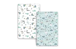 3-Pack Fitted Playard Sheets Soft & Breathable Baby Boy Mini Crib Sheets&comma; Pack N Play Mattress&comma; Fits Standard Playard Pack Play Mattresses Green Dino
