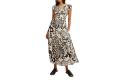 Free People Ultraviolet Dress In Bk&sol;wh