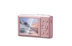 Digital Camera&comma; Full HD 4K 44MP Auto Focus Digital Point and Shoot Camera with 16x Zoom&comma; SD Card&comma; Compact Digital Camera for Teens Boys Girls Kids Pink Camera