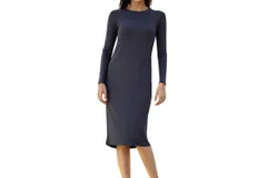Daniella Faye Basic Ribbed Dress In Grey