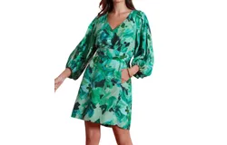 Tyler Boe Silk Dress In Green