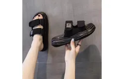 PINLANQIAN COFACE Women&apos;s Sports Slippers Comfortable Foot Sandals Women&apos;s Thickened Fashion Yoga Slippers Adjustable Velcro Design