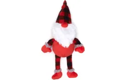 Buffalo Gnome Toy&comma; Fun Fetch Play with Squeaker for Dogs&comma; Durable Material for Aggressive Chewers&comma; Red One Size