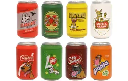 -Soda Can-Combo Pack-Dog Toy 100&percnt; Vinyl&period; Made Durable & Strong&period; Novelty Play Toy &Floats &lpar;Beer & Soda 8 Pack&rpar;