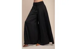 Nyland Claudia A-Line Palazzo Pants In Black