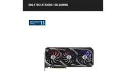 OG-STRIX-RTX3080-10G-GAMING ROG STRIX GeForce RTX™ 3080 enhanced design and powerful cooling performance